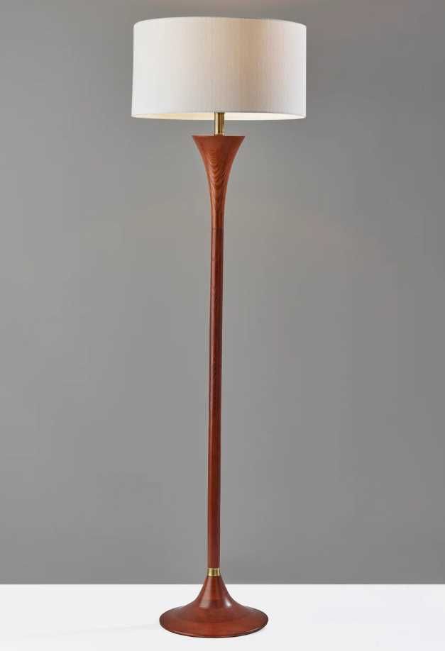 Adesso® Rebecca Walnut Floor Lamp-4