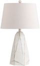 Crestview Collection Parsons White Polyhedron Table Lamp-0