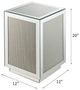 ACME Furniture Lavina Mirrored Accent Table-2