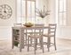Signature Design by Ashley® Harperfeld Natural Rectangular Counter Table with Gray Base-1