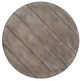 Liberty Furniture Sedona Gravel Round End Table with Heavy Distressed White Base-3