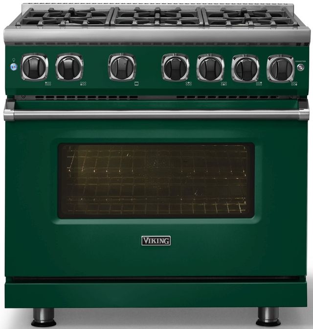 Viking® 7 Series 36" Ivy Pro Style Natural Gas Range-2