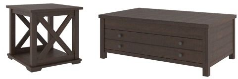 Signature Design by Ashley® Camiburg 2-Piece Warm Brown Living Room Tables Set-0