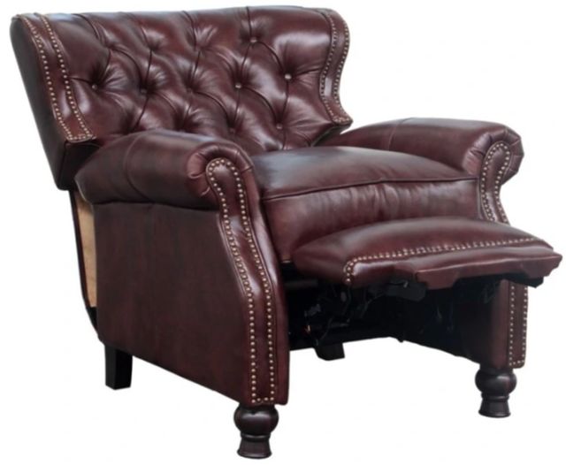 BarcaLounger® Presidential Wenlock Fudge Leather Manual Recliner-2