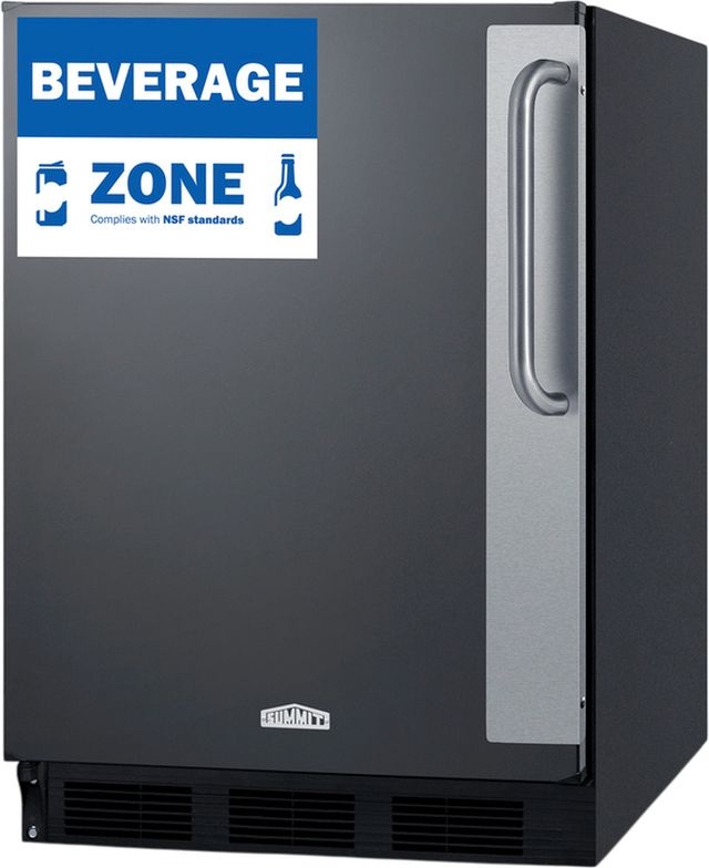Summit® 24” 5.5 Cu. Ft. Black Compact Refrigerator-2