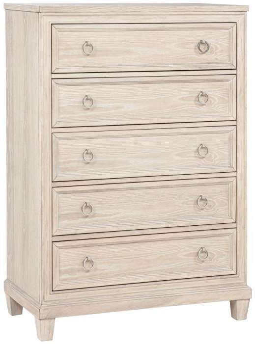 Coaster® Pembroke 5-Piece Cream/Washed Oak Eastern King Panel Bedroom Set-2