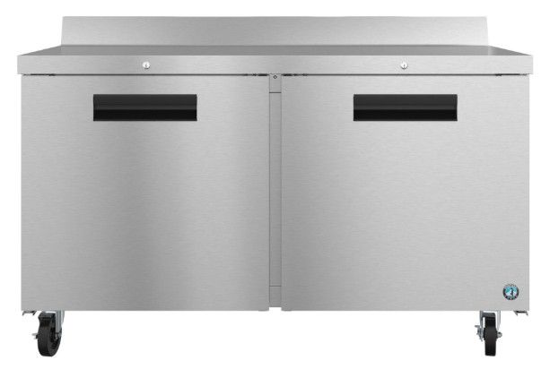 Hoshizaki Steelheart® 60" 17.6 Cu. Ft. Stainless Steel Two Section Worktop Refrigerator with Lock-0