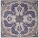 A & B Home Pari Beige/Blue Blooming Hanging Wall Tile-0