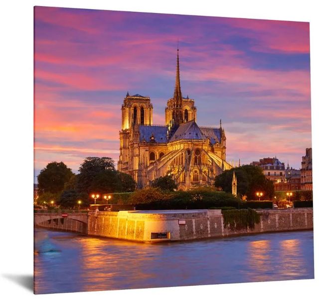 Classy Art Notre Dame Cathedral 2 Wall Art-0