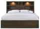 Elements International Hendricks Walnut King Music Bed-0