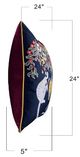 Stylecraft Tinck Dark Blue/Velvet Throw Pillow-4