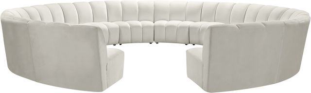 Meridian Furniture Infinity 12-Piece Cream Velvet Modular Sectional-0