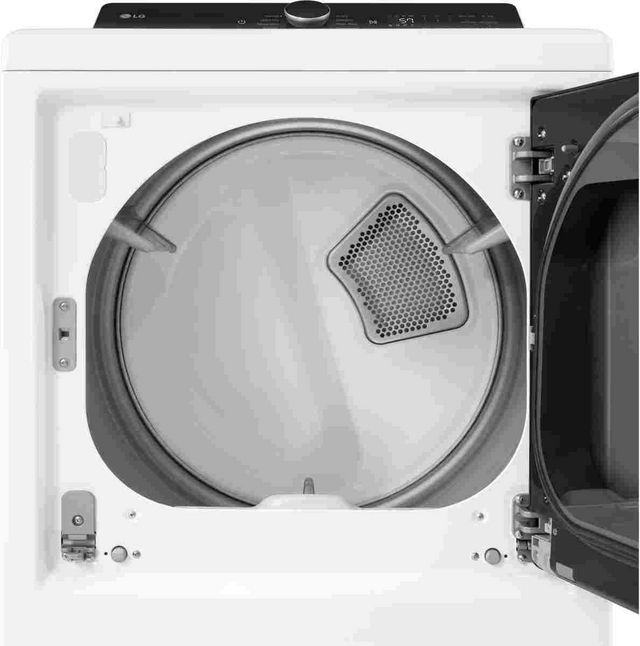 LG 7.3 Cu. Ft. Alpine White Gas Dryer-4