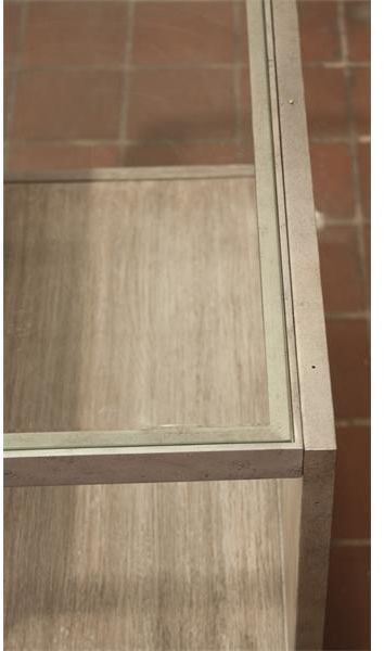 Riverside Furniture Sophie Natural Chairside Table with Glass Top-2