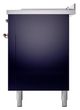 Ilve® Nostalgie II Noblesse 60'' Midnight Blue Pro Style Dual Fuel Range with Copper Trim-3