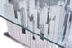 VIG Furniture Modrest Edwin Stainless Steel Glass Dining Table-4