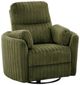 Furniture of America® Belper Olive Green Power Glider Recliner with Swivel-0
