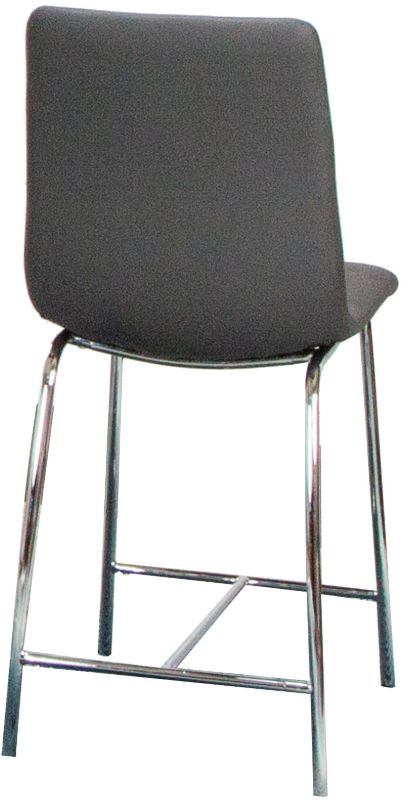 Cramco Napa/Nia Charcoal Gray/Chrome Counter Stool-3