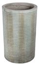 A & B Home Distressed Green 19" Cylinder Planter -0