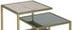 Hammary® Hidden Treasures Tiered Glass Top Bunching Cocktail Table with Brown/Gold Base-1