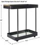 Uttermost® Vesper Black Iron Bar Cart-4