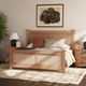 Intercon Oak Park Taupe King Slat Bed-1