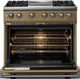 Viking® 5 Series 36" Golden Hour Pro Style Dual Fuel (NG) Range with Polished Chrome Trim-1