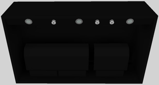 Vent-A-Hood® 42" Black Wall Mounted Range Hood-2