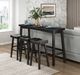 Homelegance® Caspian Black Pub Height Stool-2