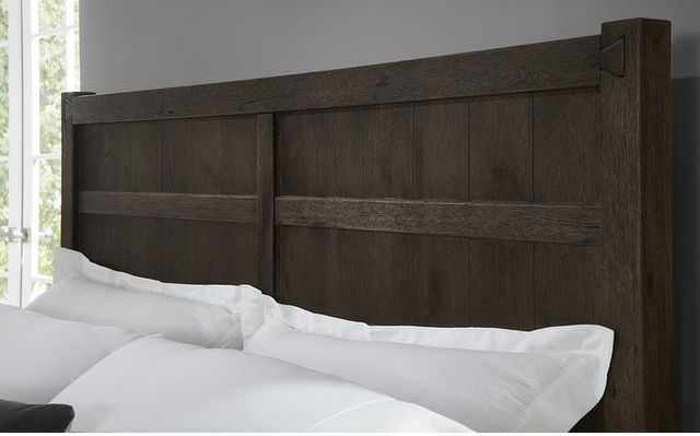 Vaughan-Bassett Dovetail Java Queen Board and Batten Panel Bed-2