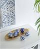 A & B Home 6-Piece Blue/White Decorative Spheres Set-5