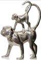 Stylecraft Silver Monkey with Baby Home Décor-1