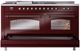 Ilve® Nostalgie II Series 60" Burgundy Pro Style Dual Fuel Range-1