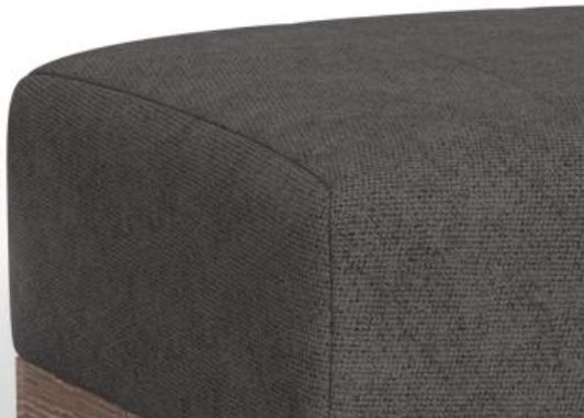 International Furniture Direct Samba Dark Gray Ottoman-1
