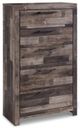 Benchcraft® Derekson 5-Piece Multi Gray Queen Panel Storage Bed Set-3