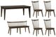 Liberty Furniture Midland Falls 6-Piece Rustic Brown Dining Table Set-0