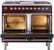 Ilve® Nostalgie II Series 40" Burgundy Pro Style Dual Fuel Range-1