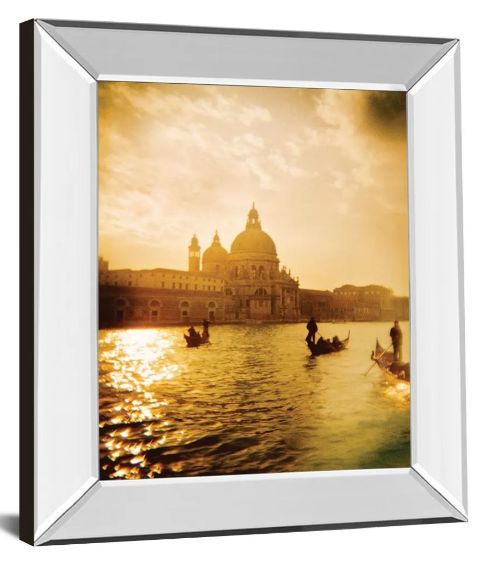 Classy Art Venezia Sunset I by Thompson Mirror Framed Wall Art-1