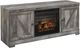 Signature Design by Ashley® Wynnlow 4-Piece Gray Entertainment Center with Electric Fireplace-1