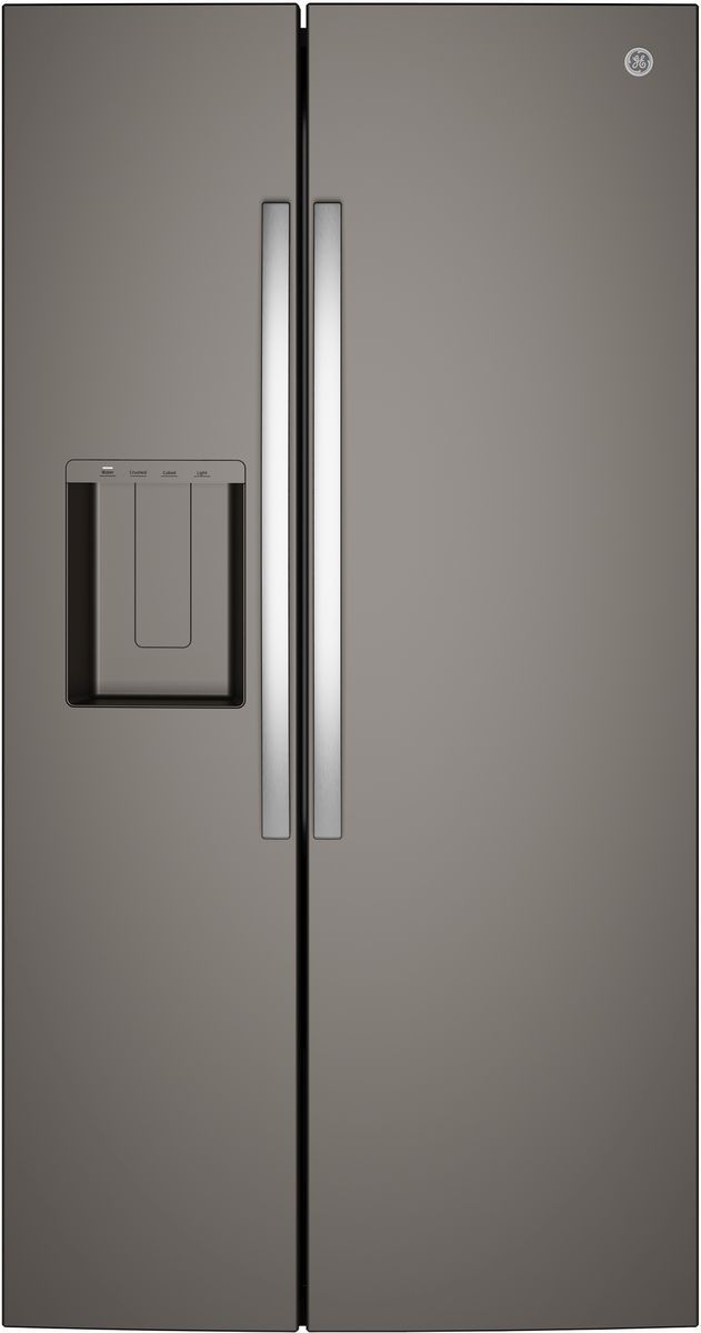 GE® 36" 27.9 Cu. Ft. Fingerprint Resistant Slate Side-by-Side Refrigerator with Extra Tall Dispenser and In-Door Icemaker-0