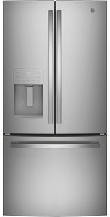 GE Profile™ 33'' 24.8 Cu. Ft. Fingerprint Resistant Stainless Steel French Door Refrigerator