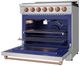Thor Kitchen Gordon Ramsay Collection 36" Stainless Steel Pro Style Liquid Propane Range with Precision Knob Control and Rose Gold Trim-4