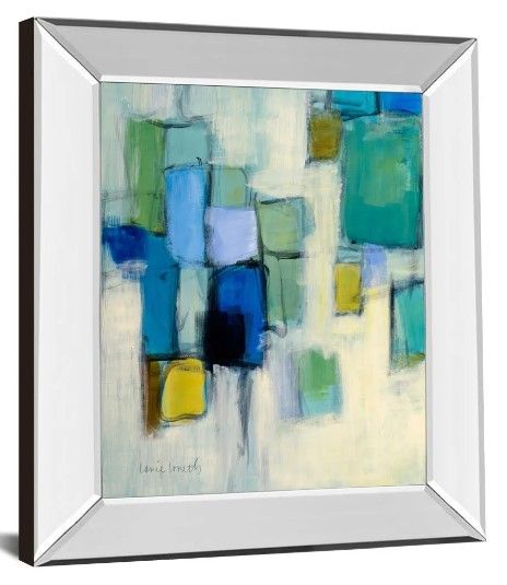 Classy Art Bayside I by Lannie Loreth Mirror Framed Wall Art-1