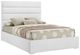 Coaster® Felicity White Full Upholstered Platform Bed -0