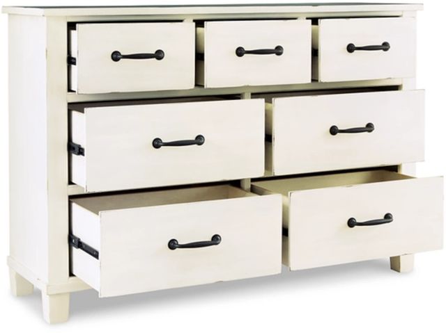Signature Design by Ashley® Braunter Aged White Dresser-2