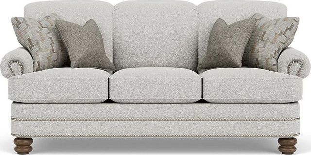 Flexsteel® Bay Bridge Silver Glacier Sofa-1