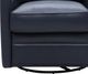 Leather Italia™ Georgetowne Turner Blue Swivel Glider Chair-1