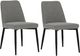 Emerald Home Trista 2-Piece Gray Upholstered Dining Chair Set-0