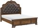 Homelegance® Bridgepoint Brown Eastern King Upholstered Panel Bed-0