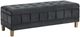 Elements International Crosby Royale Gray Storage Ottoman-0